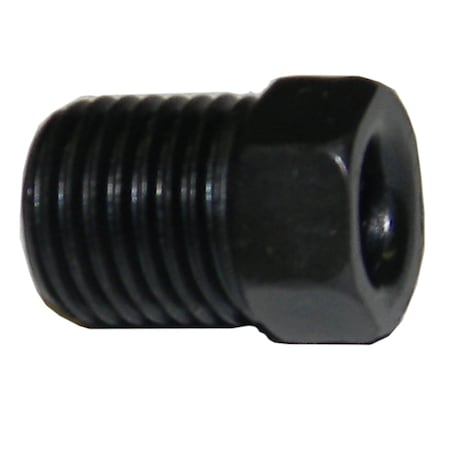 Ags Steel Tube Nut, Black Oxide Coated, 3/16 (3/8-24 Invtd), 10/bag, NiCopp BLPF-12